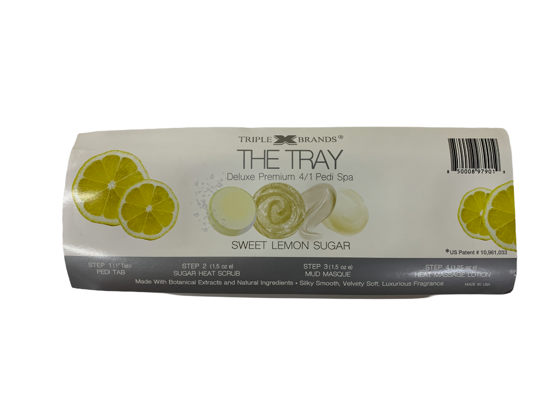 Triple X The Tray 4/1 Pedi Spa Sweet Lemon Sugar